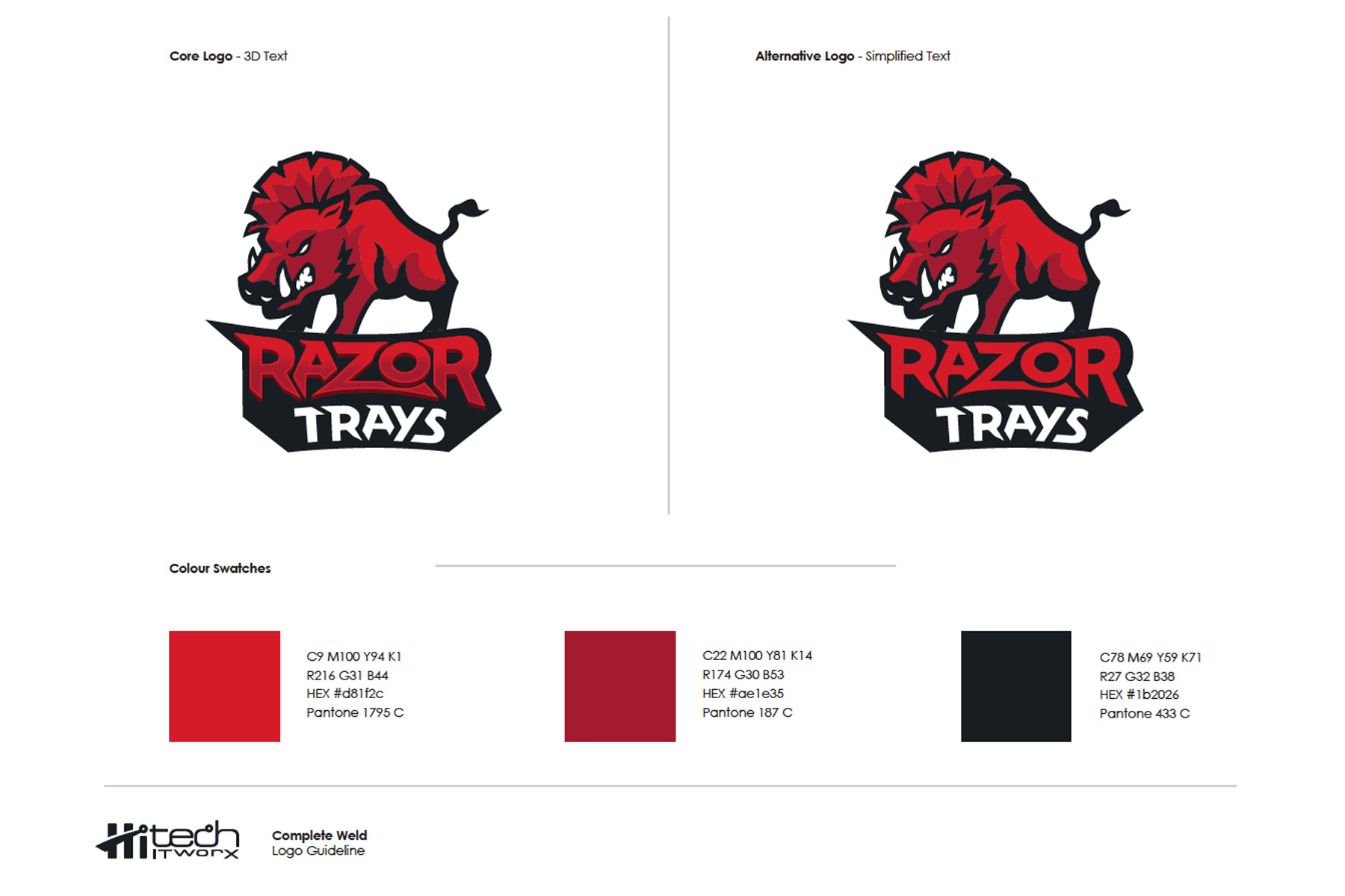 RAZOR Trays logo guidelines