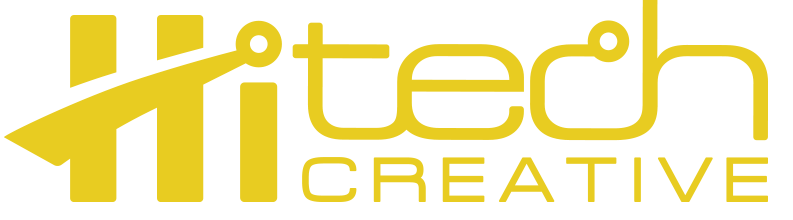 Hi Tech Creative logo in yellow