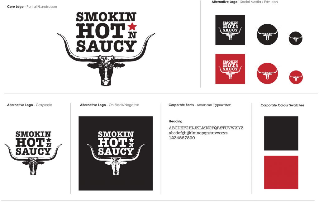 Smokin Hot 'N Saucy logo guidelines