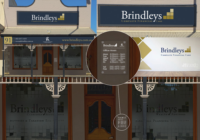 Concept art of the Brindleys storefront